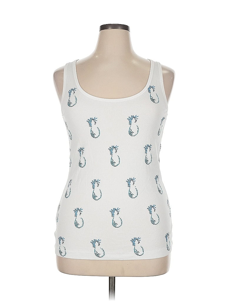 Bahamas Bright Coral & White Tank Top main image 0