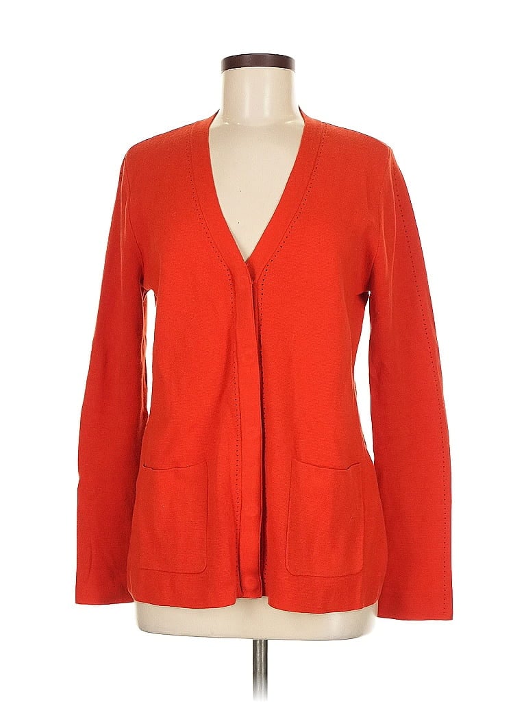 Pre-owned Cabi Cardigan Sweater In Orange