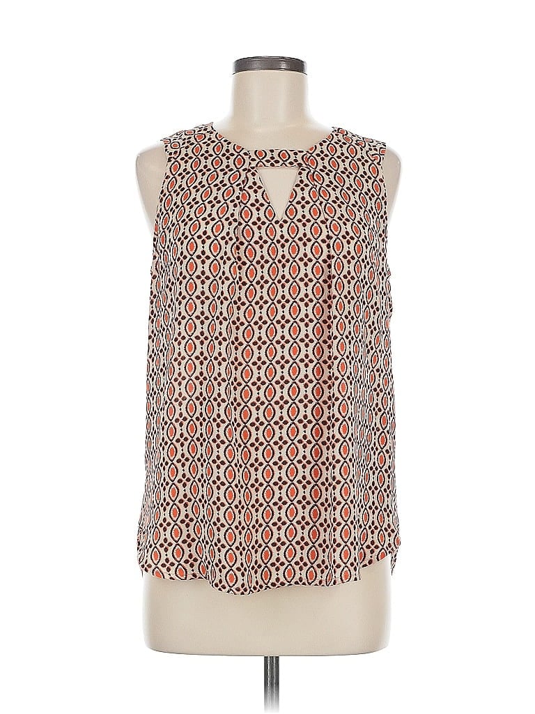 Pre-owned Pleione Sleeveless Blouse In Orange