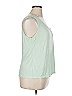 XCVI 100% Rayon Green Sleeveless T-Shirt Size 1X - photo 3