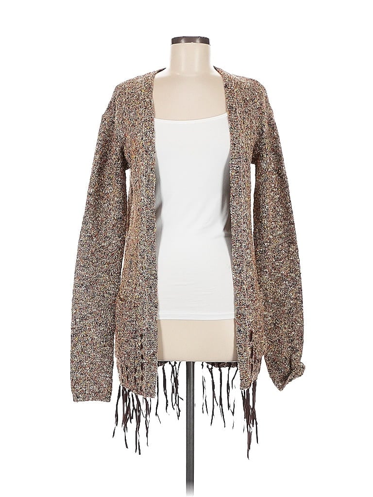 Pre-owned Ella Moss Cardigan Sweater In Brown