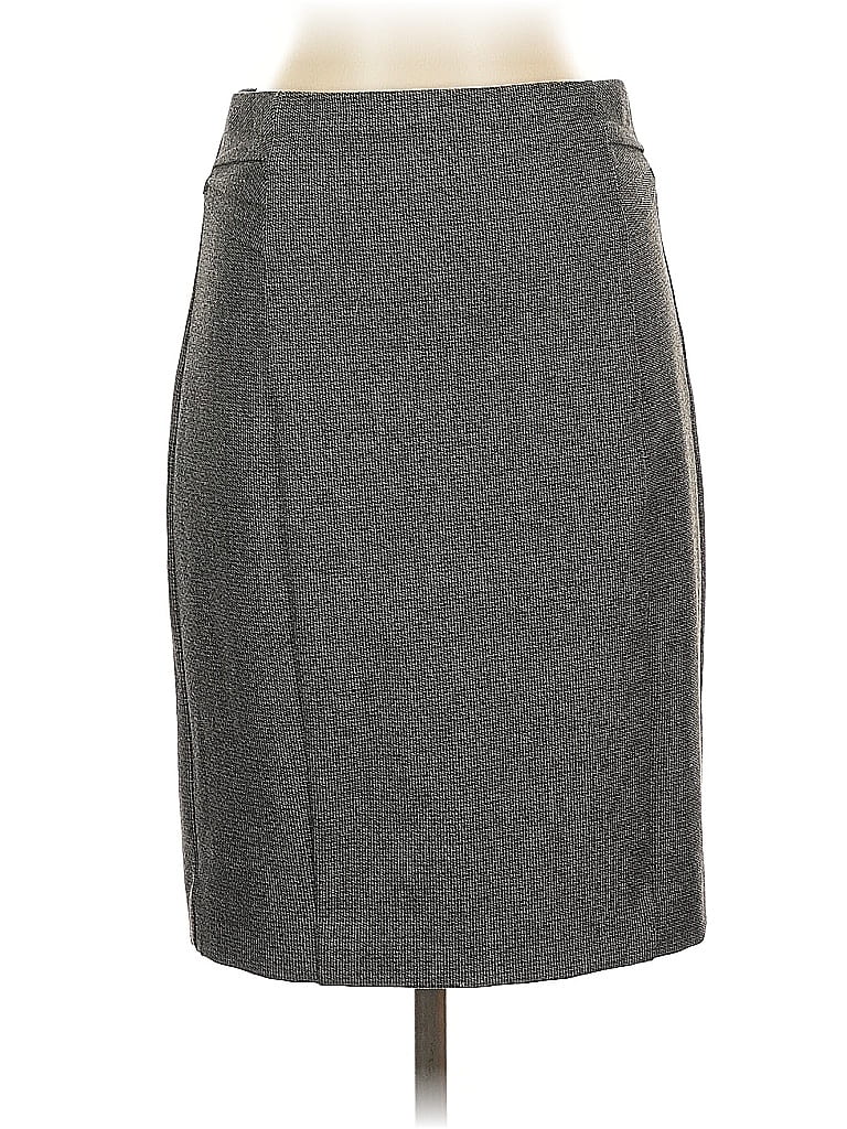 Pre-owned Express Formal Skirt In Gray