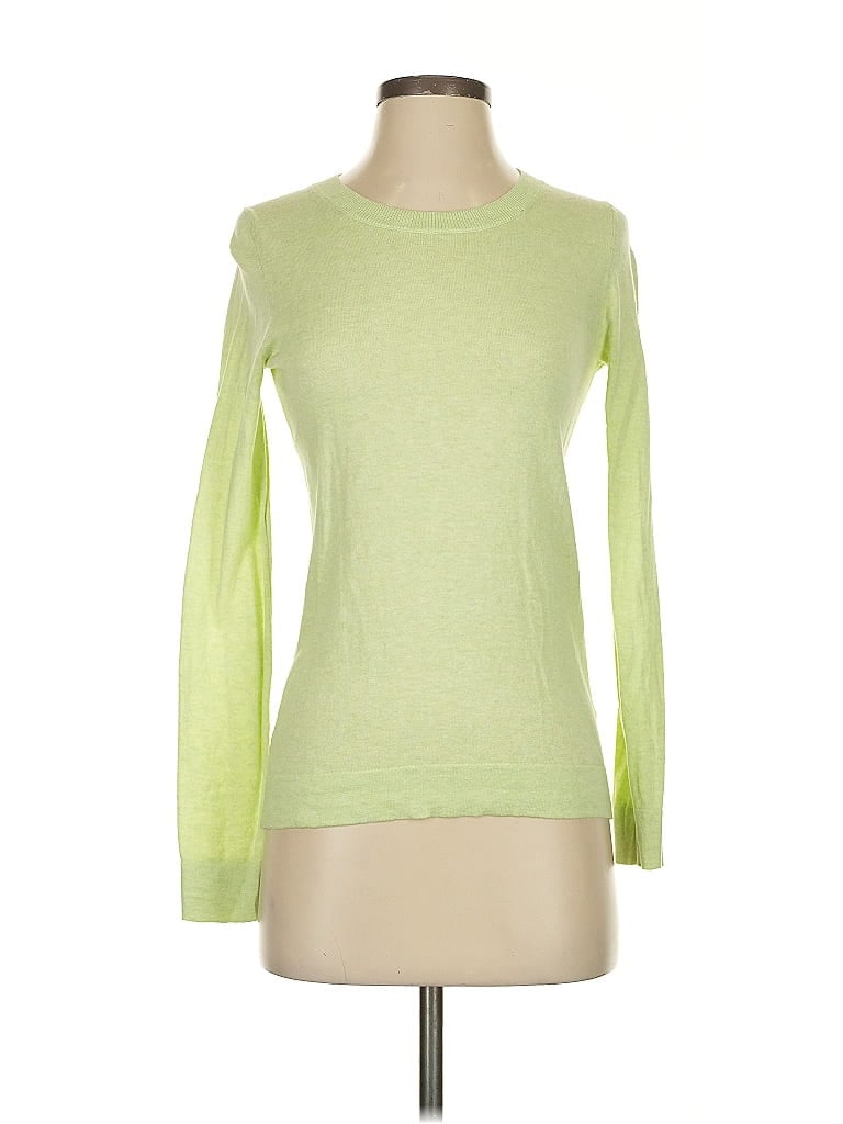 Pre-owned J.crew Factory Store Pullover Sweater In Green
