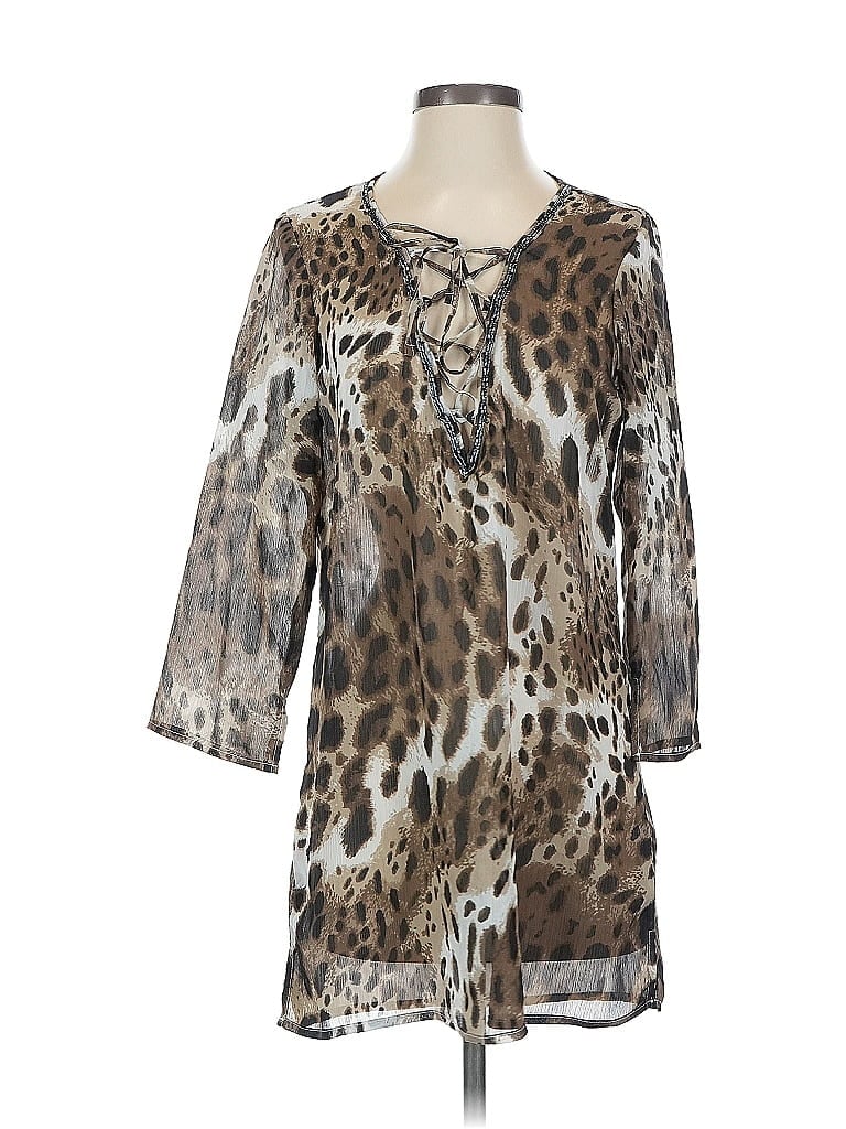 Tommy Bahama 3/4 Sleeve Blouse In Brown