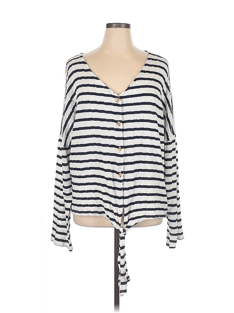 Pre-owned Unbranded Cardigan Sweater In White