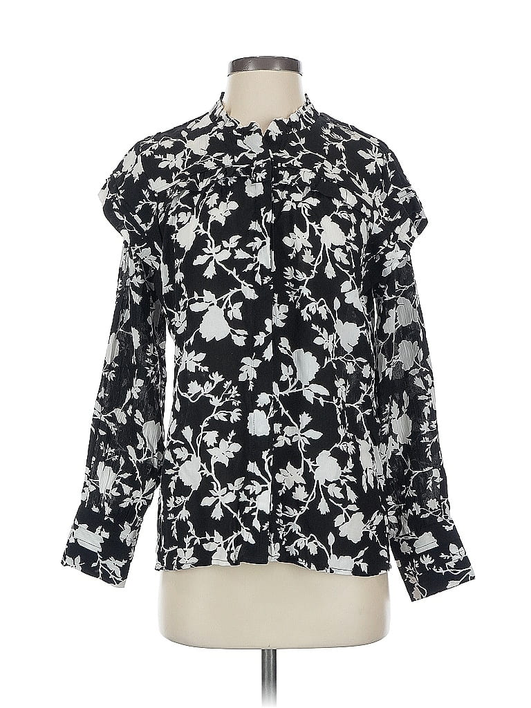 Tolani Long Sleeve Blouse In Black