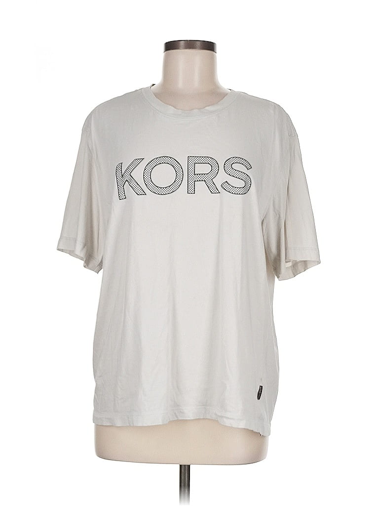 Click to view more detailed imagery on our partner's website Pre-owned Michael Kors Short Sleeve T-shirt In White