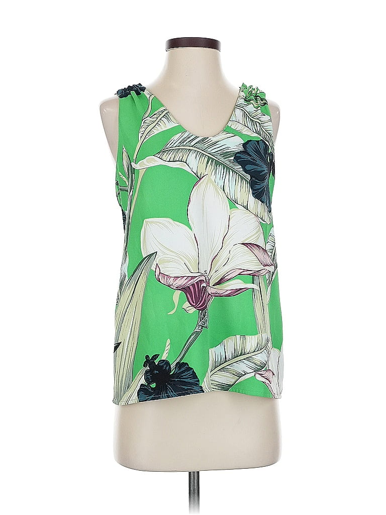 ANN TAYLOR Pre-owned Sleeveless Blouse In Green