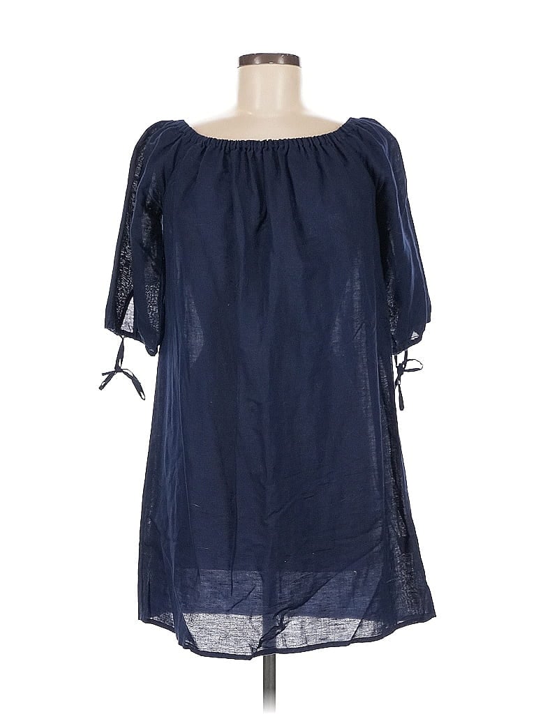 Pre-owned J.crew Factory Store Casual Dress In Blue