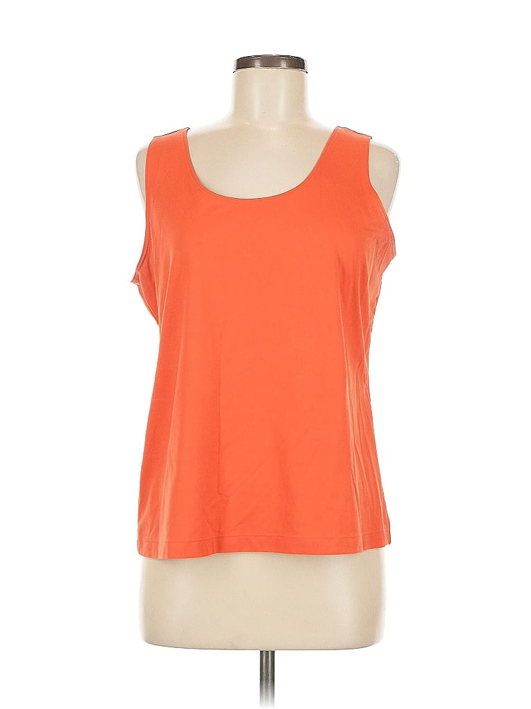 Click to view more detailed imagery on our partner's website Pre-owned Chico's Sleeveless T-shirt In Orange