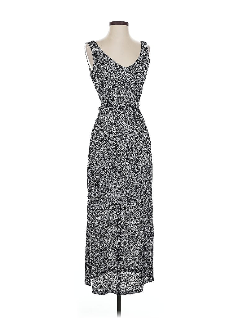 Pre-owned Sharagano Casual Dress In Gray