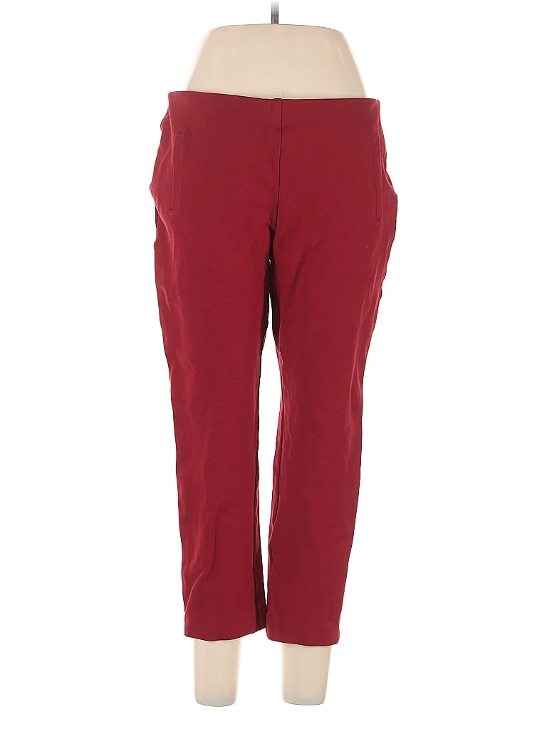 Pre-owned Chico's Casual Pants In Burgundy