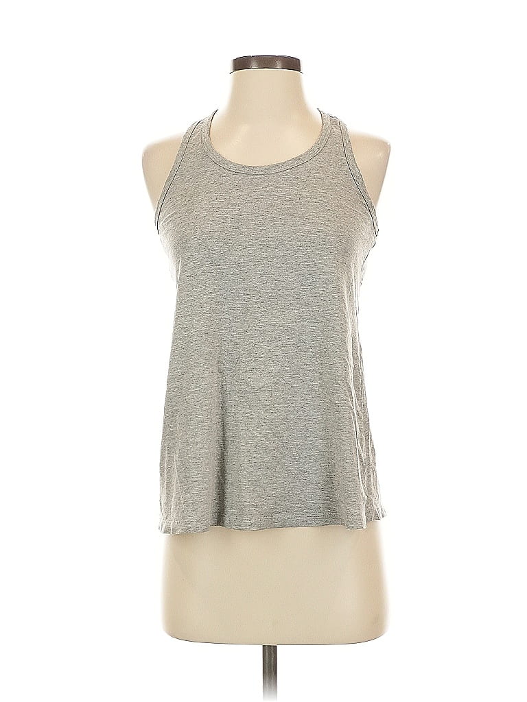 Click to view more detailed imagery on our partner's website Pre-owned Danskin Now Tank Top Gray Halter Neckline Tops