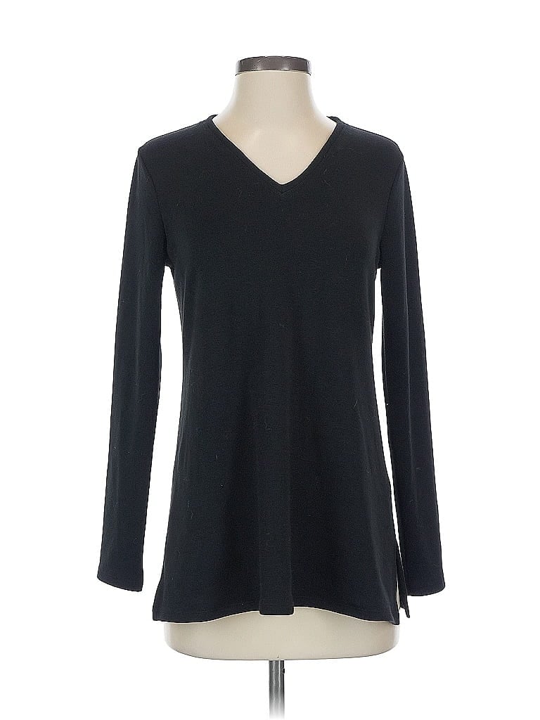 Pre-owned Natori Long Sleeve T-shirt In Black