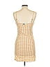 Billabong Checkered-gingham Tan Cocktail Dress Size L - photo 2