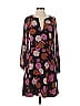 Ann Taylor 100% Polyester Floral Black Cocktail Dress Size 4 - photo 1