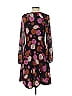Ann Taylor 100% Polyester Floral Black Cocktail Dress Size 4 - photo 2