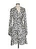 Pinko 100% Polyester Animal Print Ivory Casual Dress Size EU (IT) 40 / US 4 - photo 1