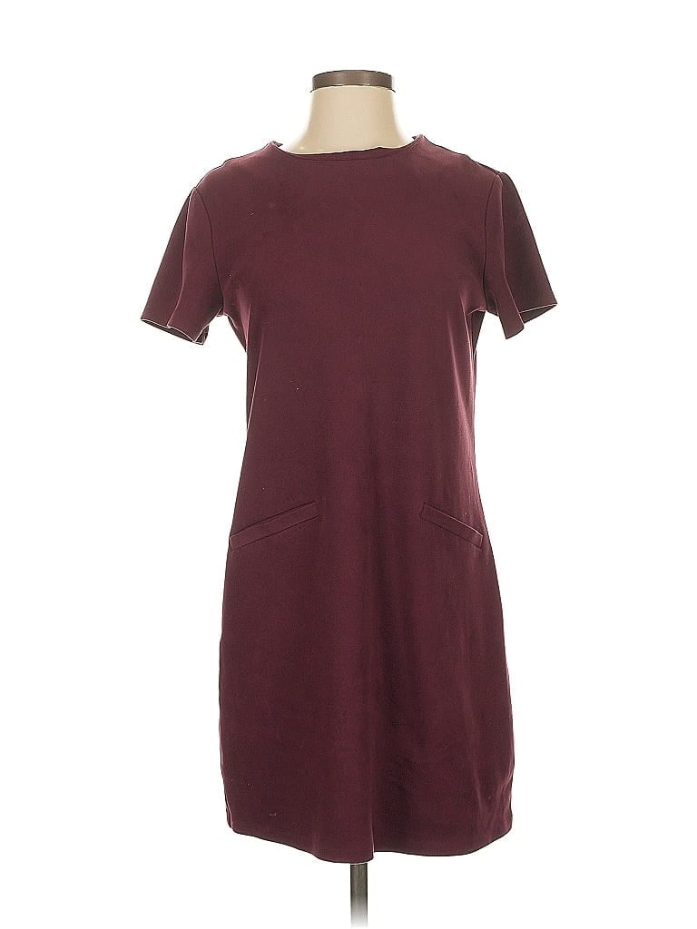 Pre-owned Wayf Casual Dress In Burgundy