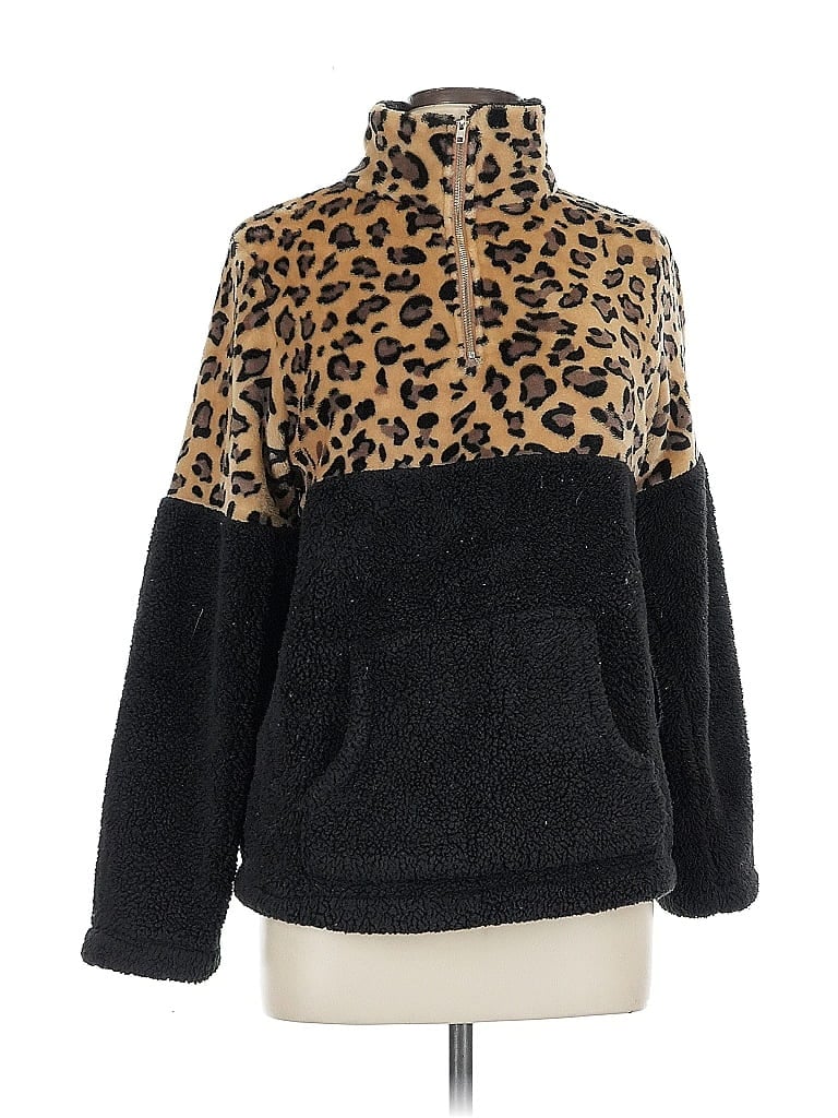 Pre-owned Unbranded Faux Fur Jacket In Black