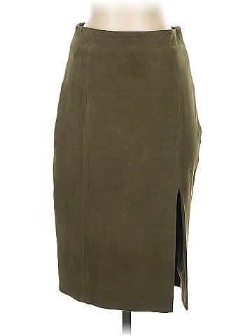 Intermix Leather Skirt (view 1)