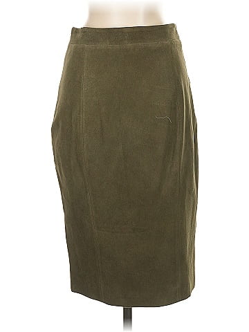 Intermix Leather Skirt (view 2)