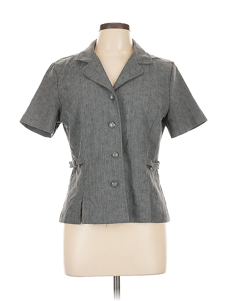 Pre-owned Sag Harbor Blazer Jacket In Gray