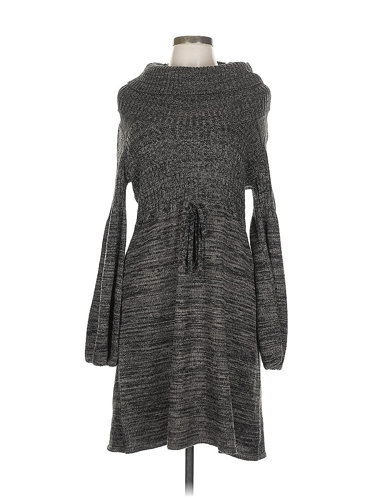 Pre-owned Calvin Klein Turtleneck Sweater In Gray