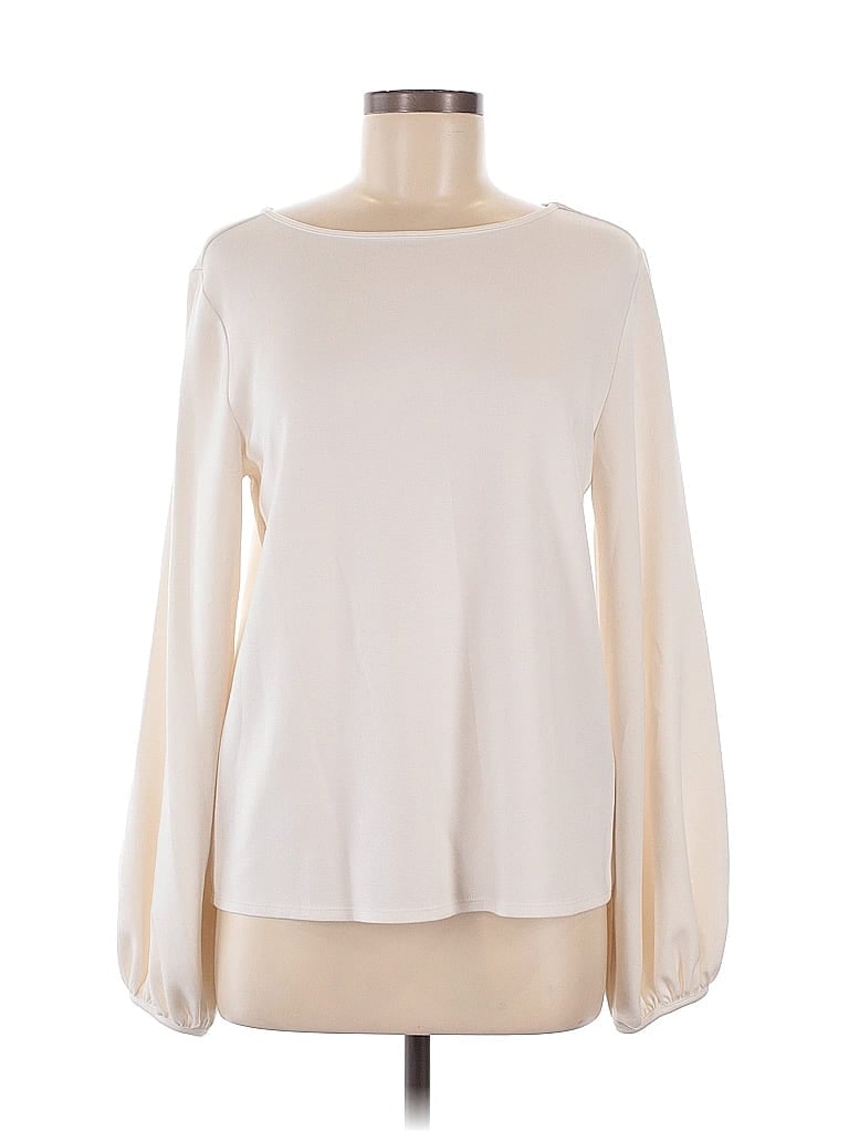WORTHINGTON Pre-owned Long Sleeve Blouse In White