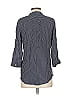 Stylus 100% Rayon Houndstooth Gray 3/4 Sleeve Button-Down Shirt Size S - photo 2