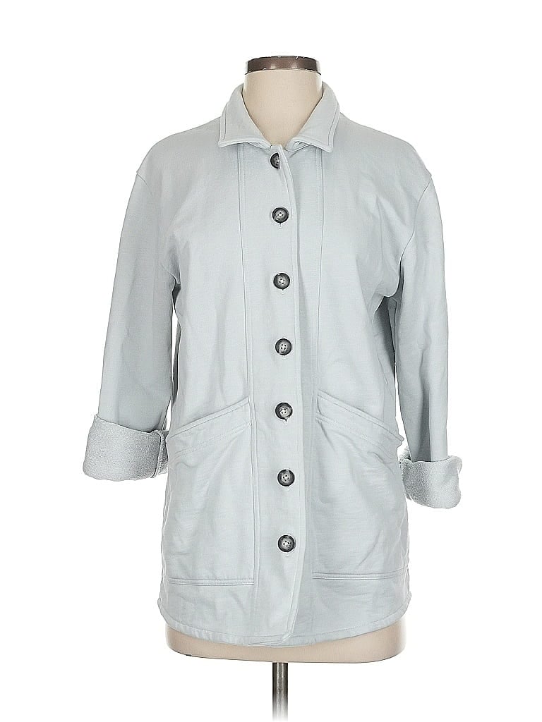 LEALLO Pre-owned Cardigan Sweater In Gray