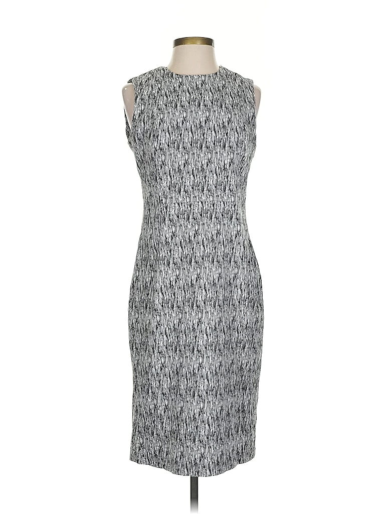 Pre-owned Calvin Klein Cocktail Dress In Gray