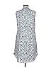 CAbi 100% Polyester Print Blue Casual Dress Size M - photo 2