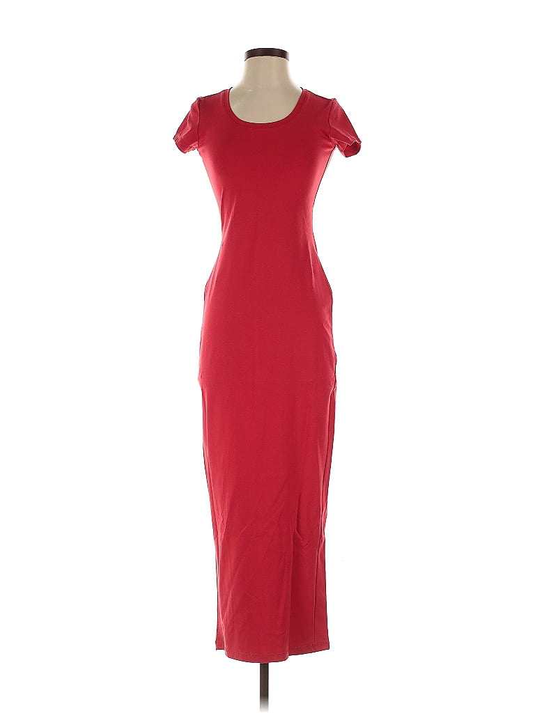 Rachel Parcell Solid Red Casual Dress Size S 64 off ThredUp