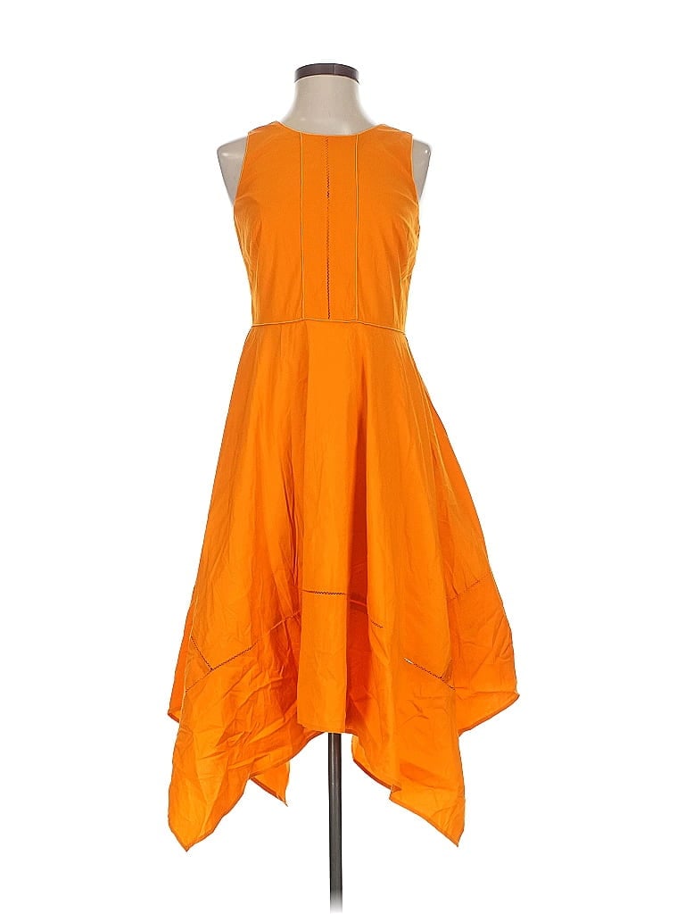 Pre-owned Donna Karan Cocktail Dress In Orange