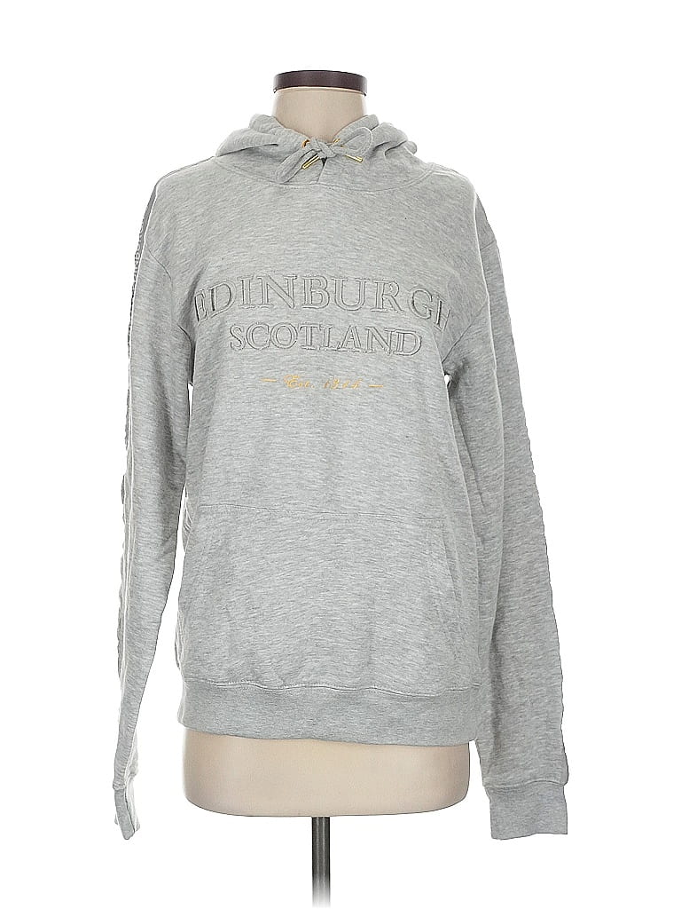 Pre-owned Assorted Brands Pullover Hoodie In Gray