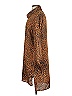 Missguided Animal Print Brown Long Sleeve Blouse Size 4 - photo 5