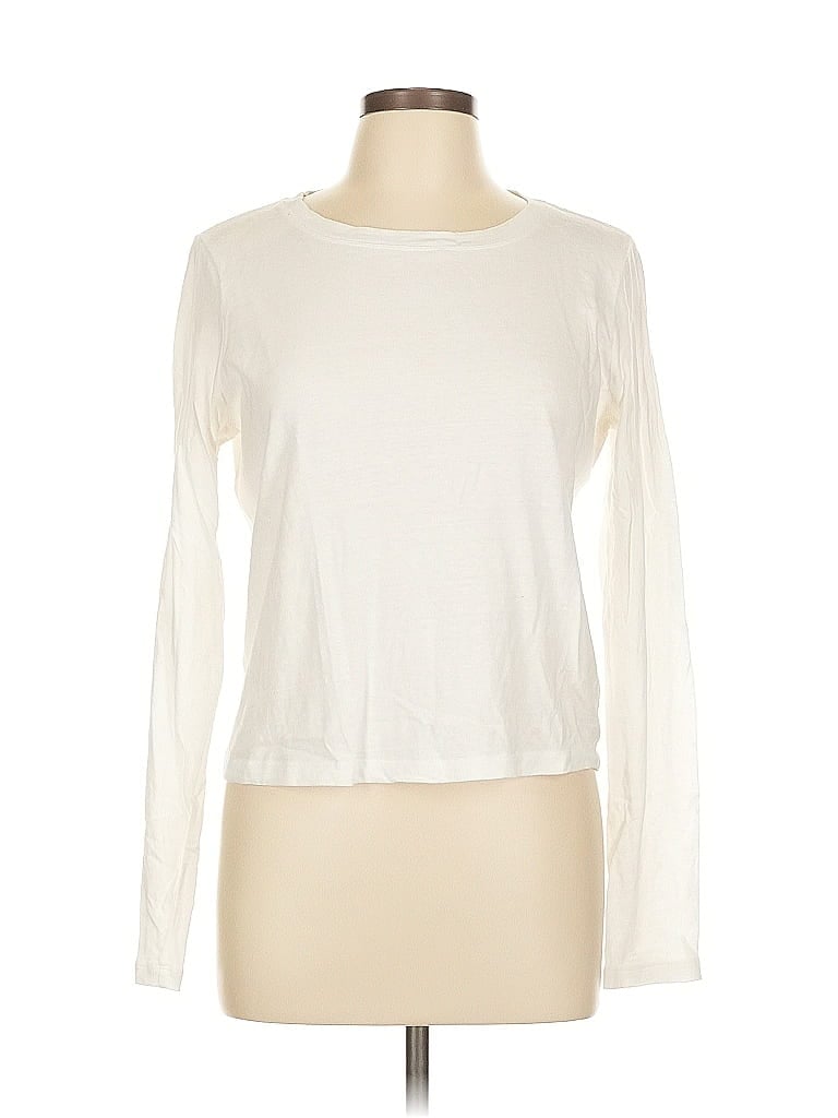 Pre-owned Intermix Long Sleeve T-shirt In White