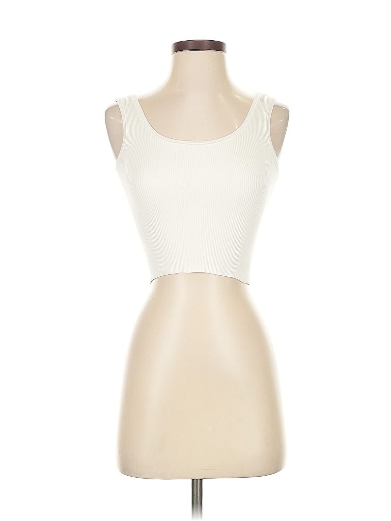 Click to view more detailed imagery on our partner's website Pre-owned Athleta Tank Top Ivory Strapless Neckline Tops In White