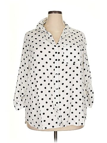 Velvet Heart 3/4 Sleeve Button-Down Shirt (view 1)