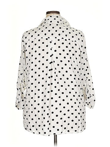 Velvet Heart 3/4 Sleeve Button-Down Shirt (view 2)