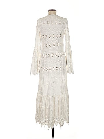 Free People 100% Cotton Ivory Cocktail Dress Size M