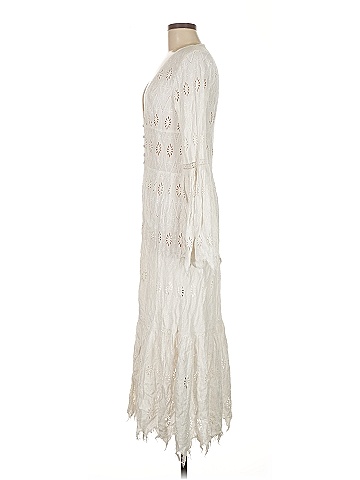 Free People 100% Cotton Ivory Cocktail Dress Size M