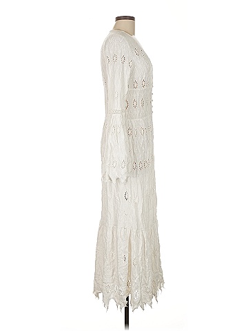 Free People 100% Cotton Ivory Cocktail Dress Size M