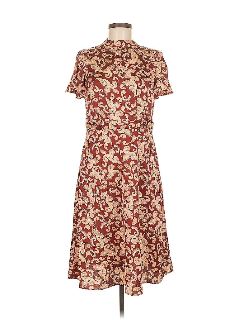 Pre-owned Ann Taylor Factory Casual Dress In Brown