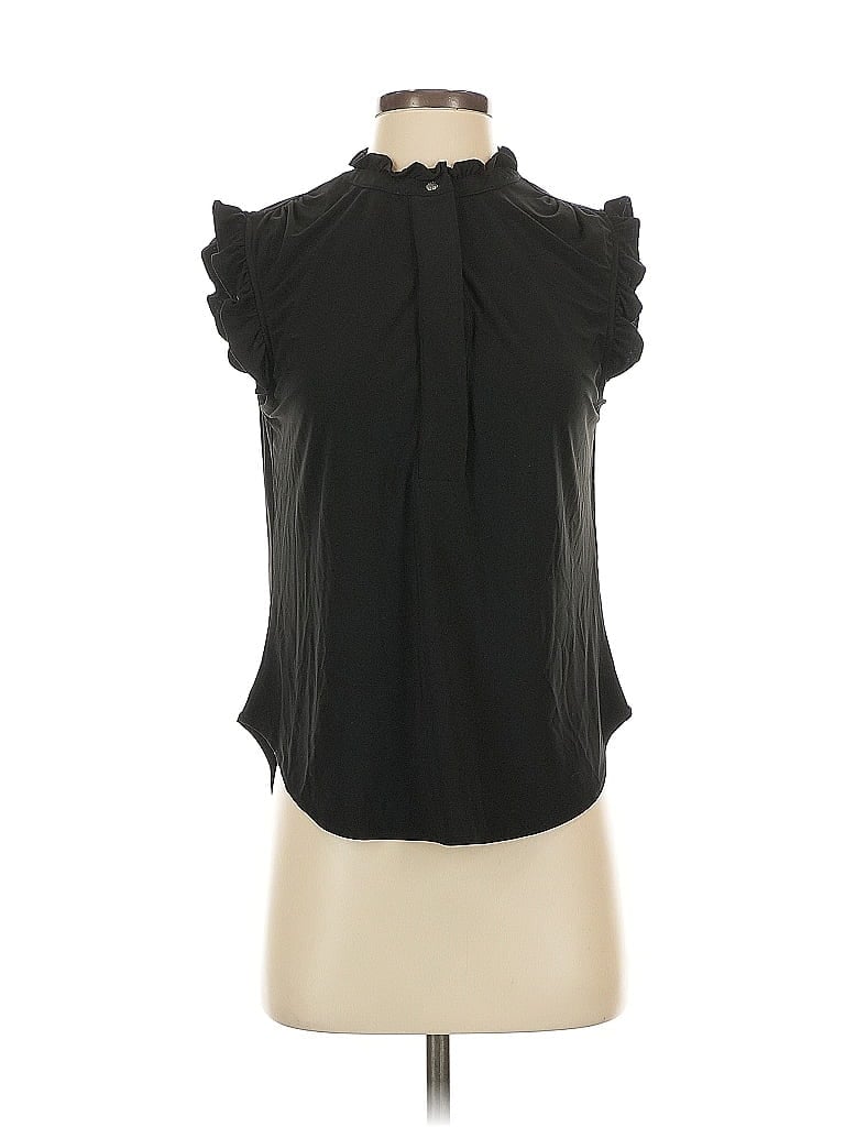 Pre-owned Dkny Sleeveless Blouse In Black
