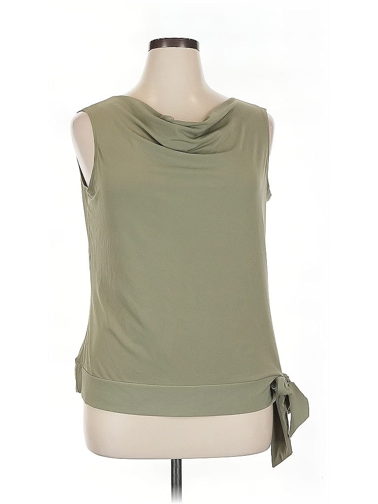 Pre-owned Alfani Sleeveless Blouse In Green