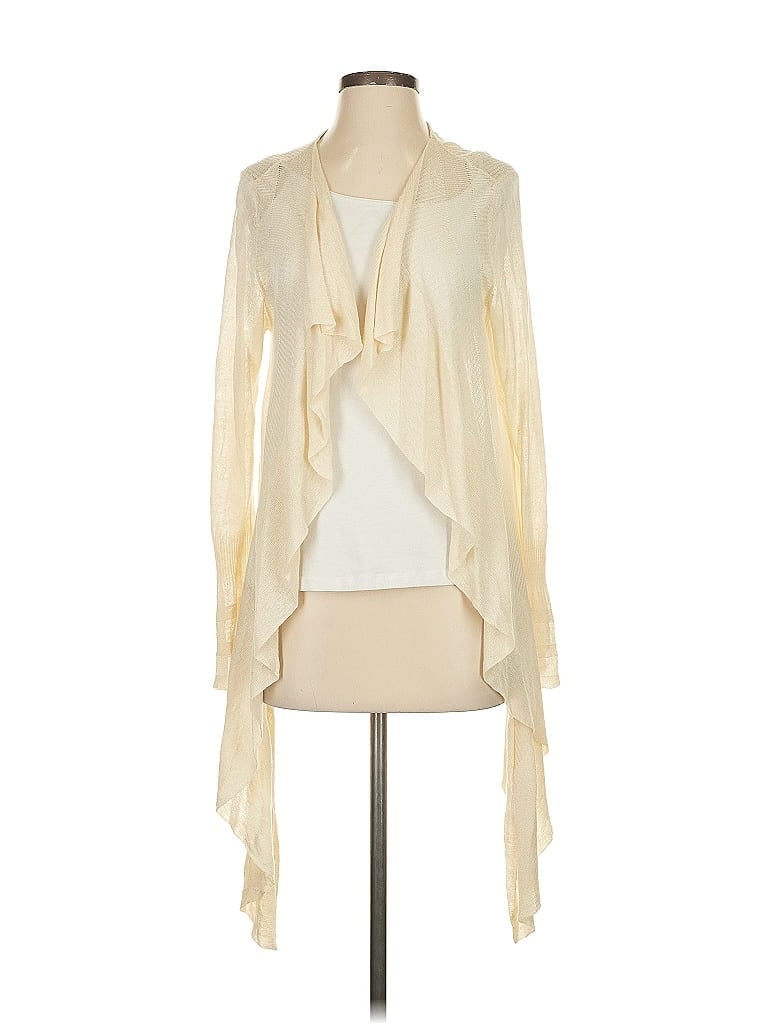 Pre-owned Nic + Zoe Cardigan Sweater In White
