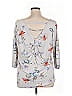 Daytrip Gray 3/4 Sleeve Blouse Size XL - photo 2
