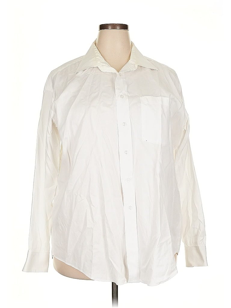 Click to view more detailed imagery on our partner's website Pre-owned Ike Behar Long Sleeve Button Down Shirt In White